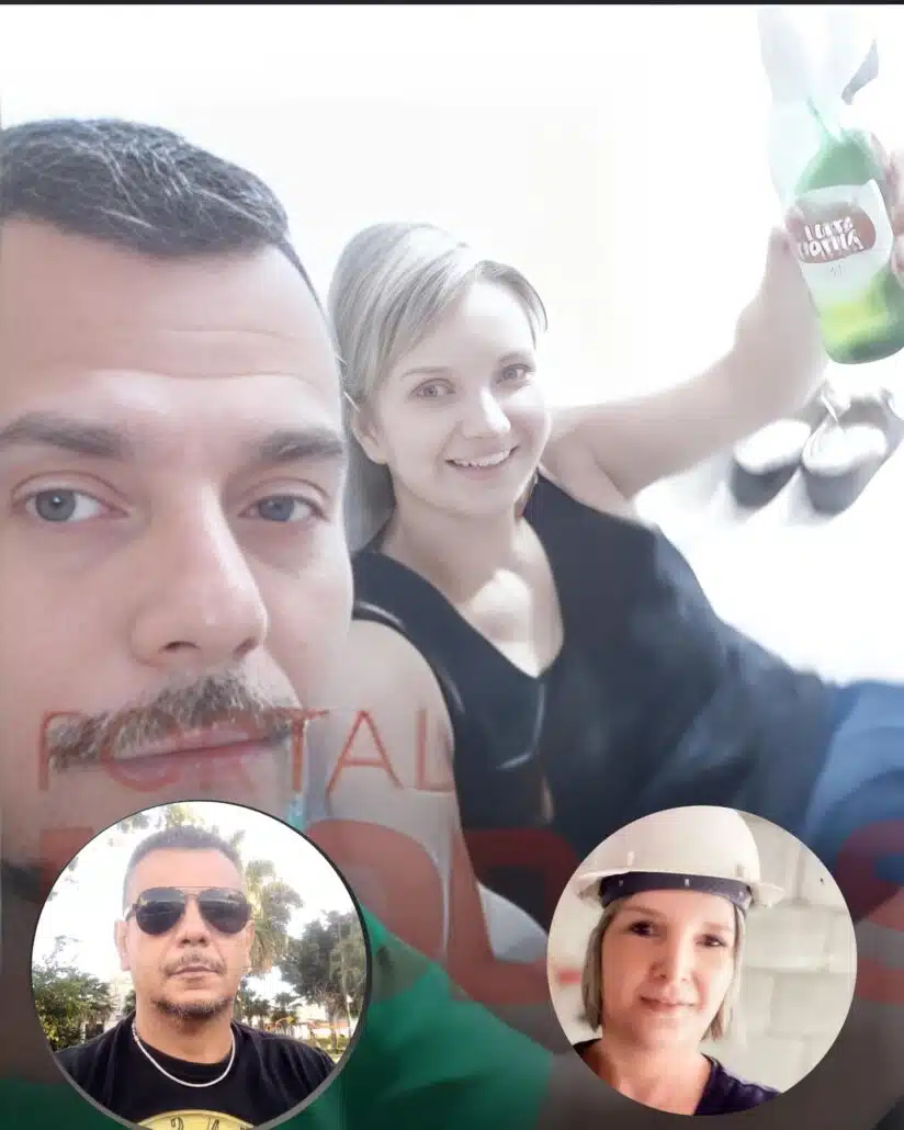 Elize Matsuanga junto com o atual namorado