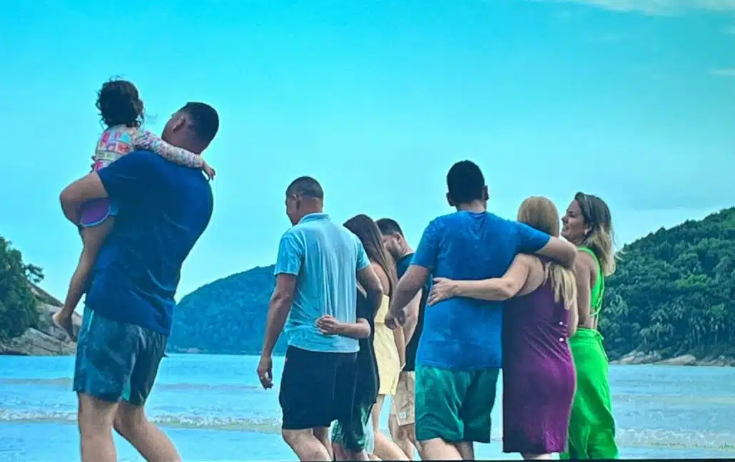 Pais de Eloá com seus filhos e netos