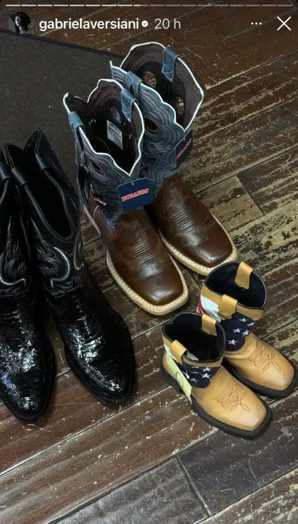 Léo, filho de Marília Mendonça e Murilo Huff, ganhou lindas botinhas de Gabi Versiani