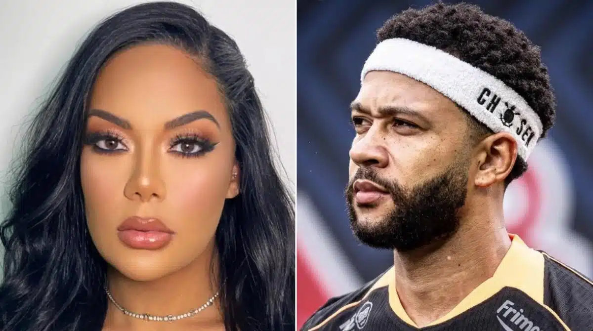 Influenciadora revela que está grávida de Memphis Depay e fala