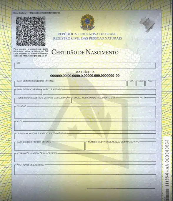Certidão de nascimento mostrou o que ocorreu com a menina