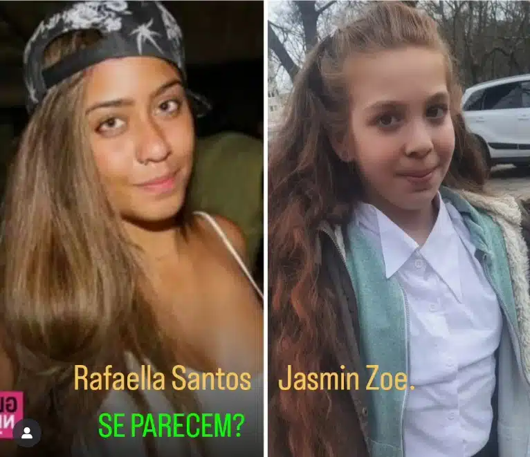 Rafaella Santos e a suposta filha de Neymar