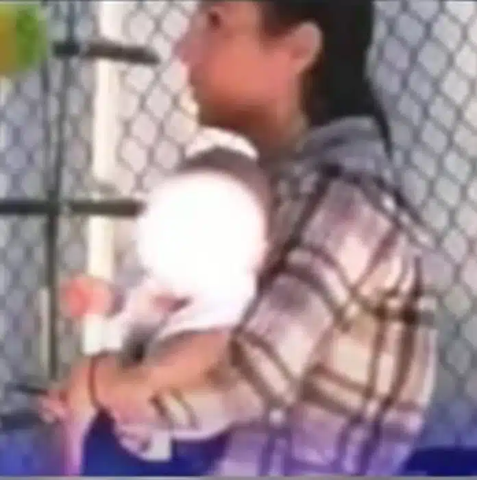 Suzane Von Richthofen com o filho