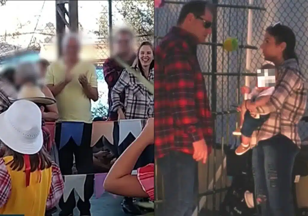 Suzane Von Richhofen no passeio com marido e filho