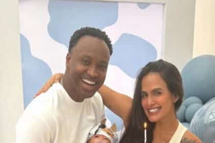 Thiaguinho e Carol festejam os 2 meses do bebê e encantam