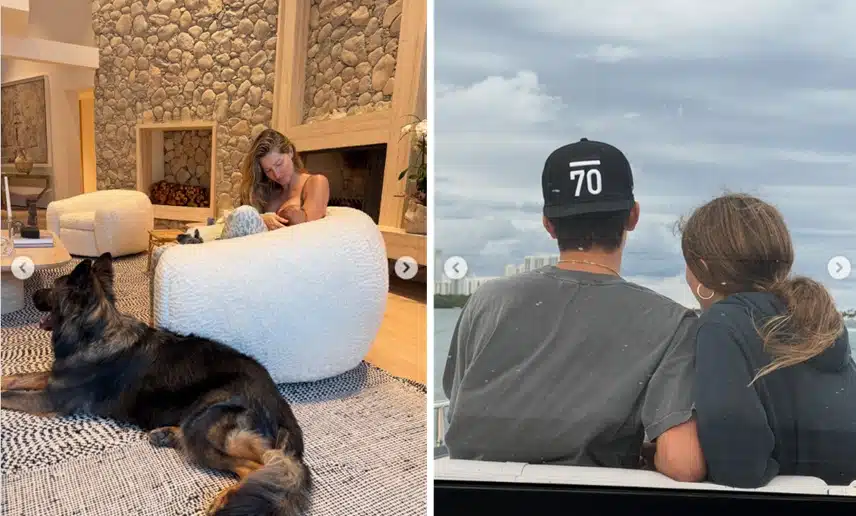 Gisele Bündchen mostra rara foto dos três filhos e impressiona