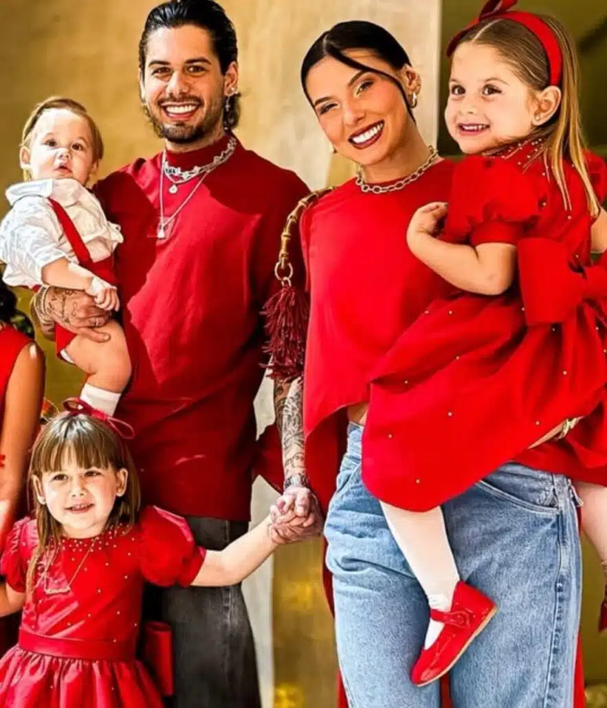 Ana Castela com os filhos de Virgínia e Zé Felipe