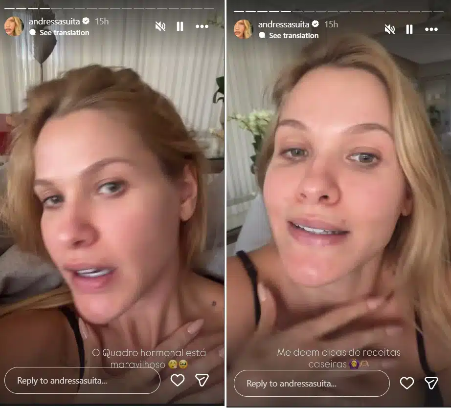 Andressa Suita revela tratamento para engravidar do terceiro filho e reclama e surpreende