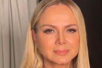 Eliana mostra os filhos em despedida e explica