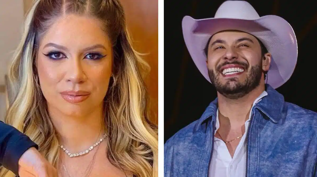 Filho de Marília Mendonça surge tocando bateria em sua festa na casa do pai