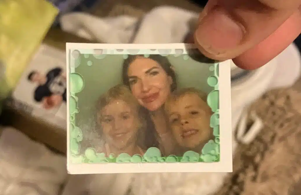 Item achado depois de mãe e filhos partirem