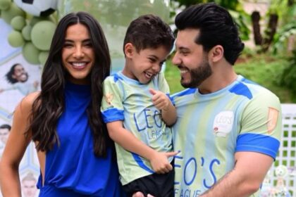 Gabriela Versiani e Huff comemoram 6 anos do Léo