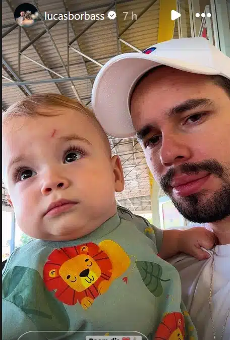 Marido de Isabel Veloso com o filho dela
