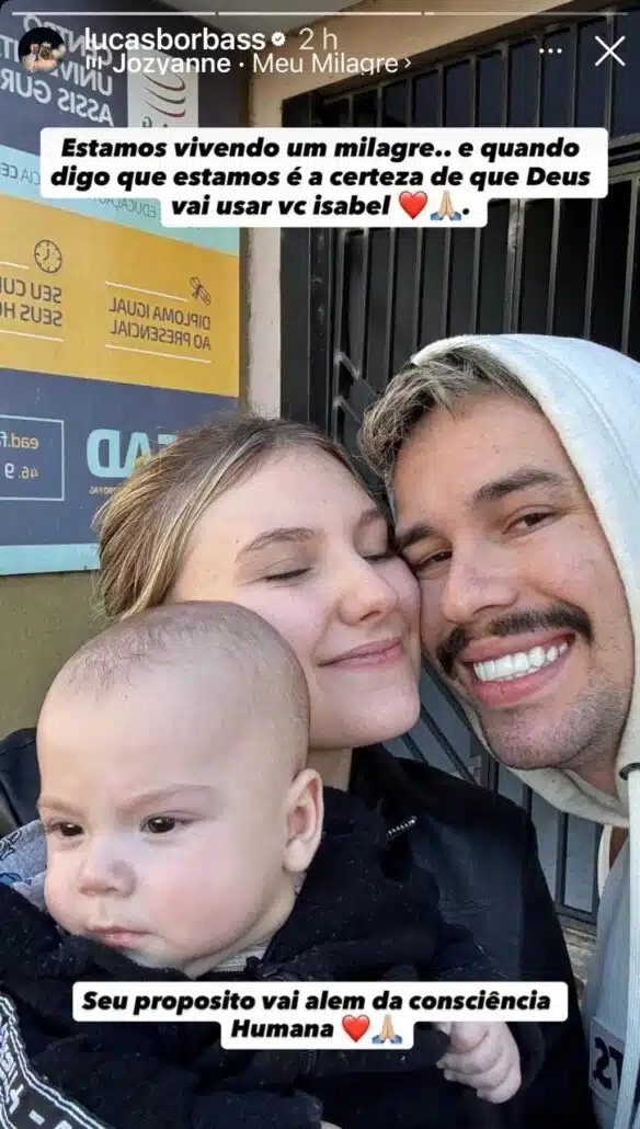 Marido de Isabel Veloso faz linda declaração para ela, após novo procedimento