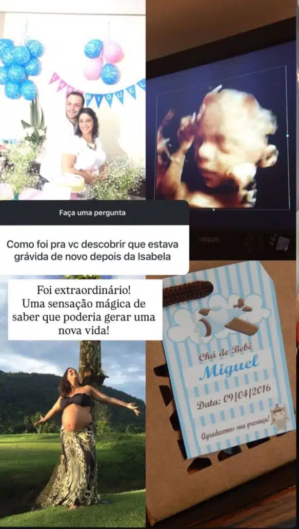 Mãe de Isabella Nardoni lembrando da gravidez do filho