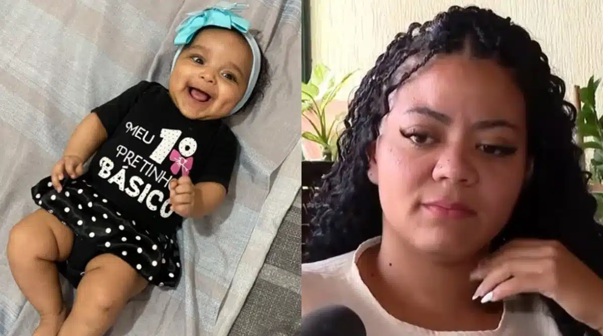 Mãe da menina Laura Rebeca que partiu em sua creche