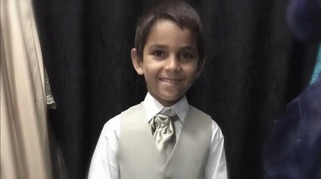 O rapaz Vaqueirinho quando era criança. / Reprodução Arquivo Pessoal