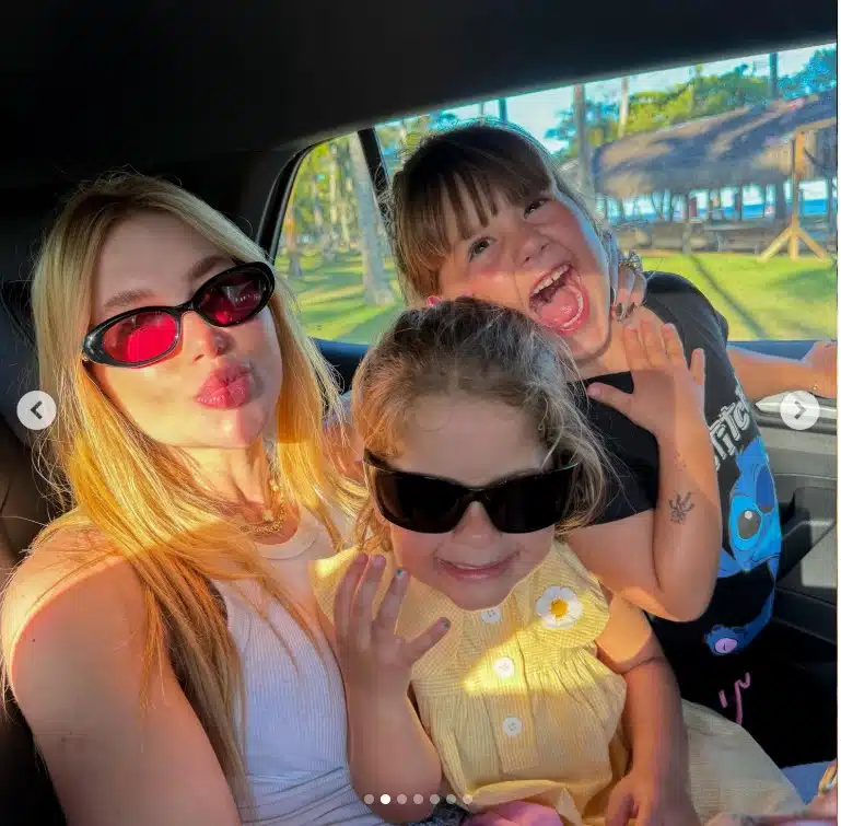 Virgínia Fonseca com as suas duas filhas