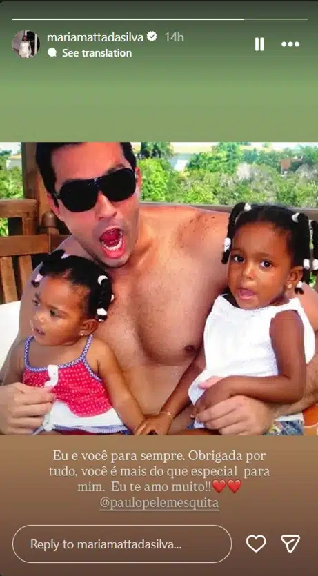 Filha de Glória Maria celebra o aniversário do pai com linda homenagem e encanta