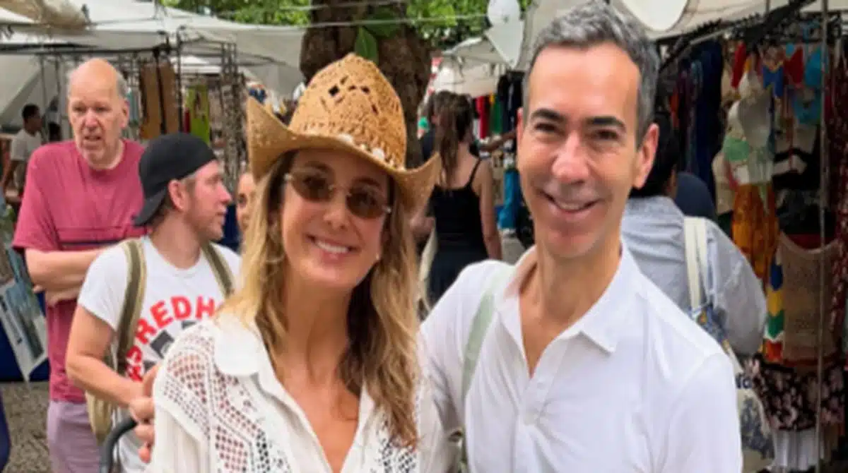 Morando no Rio de Janeiro, Ticiane Pinheiro e Tralli surgem em passeio com a filha em Ipanema e encantam