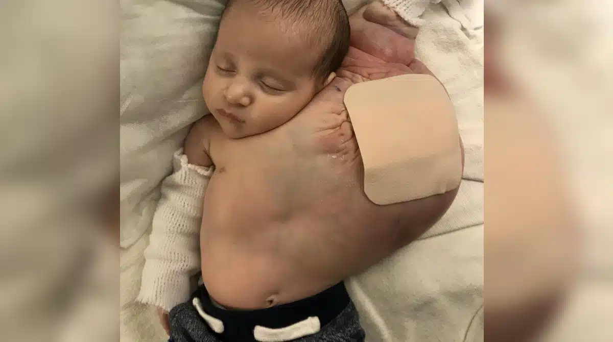 Mãe revelou como o seu bebê ficou