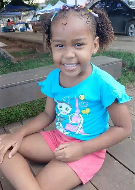 Uma das crianças que sumiu em Bacabal