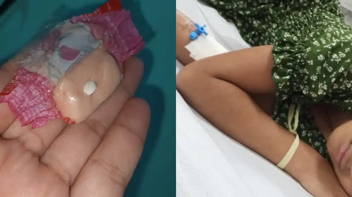 Pai falou que sua filha comeu um doce envenenado