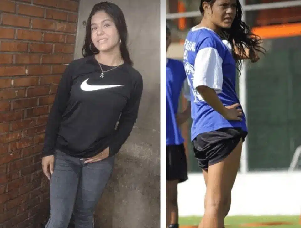 Garota Soffia Del Valle Torrealba Ramos jogava futebol
