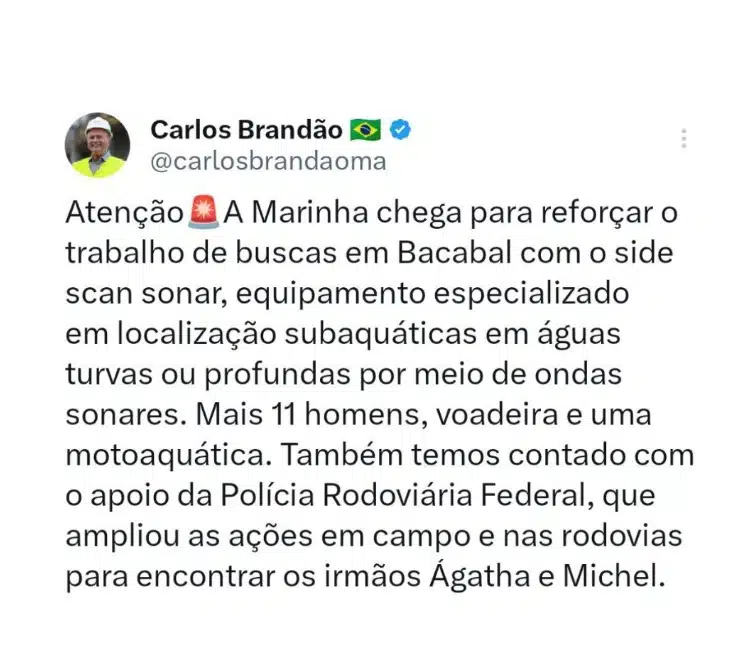 Mais detalhes de busca por irmãos desaparecidos