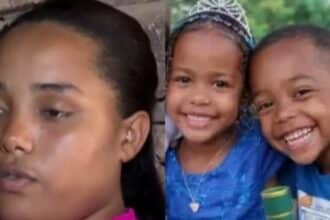 Mãe das crianças que desapareceram falou