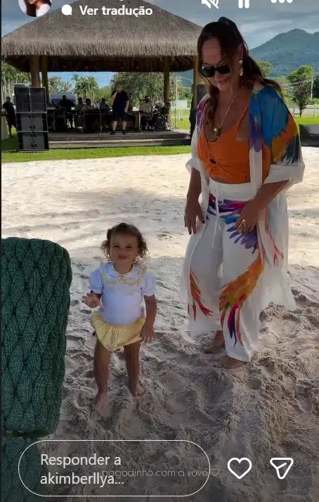 Filha e mãe de Neymar Jr estiveram na mansão dela