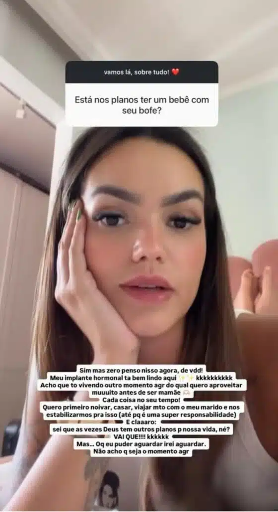 Suzanna Freitas, primogênita de Kelly Key, responde sobre gravidez