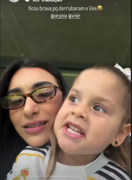 Filha de Virgínia Fonseca apoiando seu padrasto
