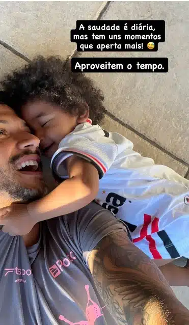 Yuri Lima surge com a filha e faz desabafo e impressiona