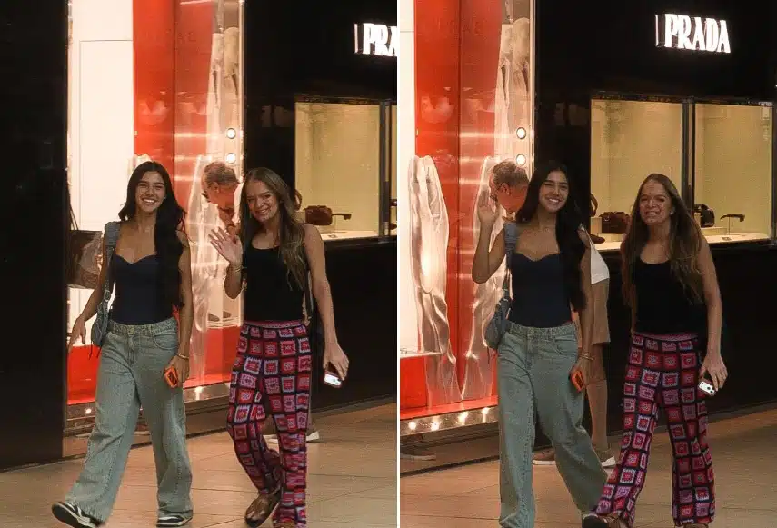 Rafaella Justus e Duda Guerra surgem em shopping no Rio