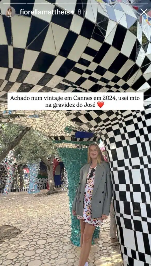 Fiorella Mattheis relembra gestação do caçula