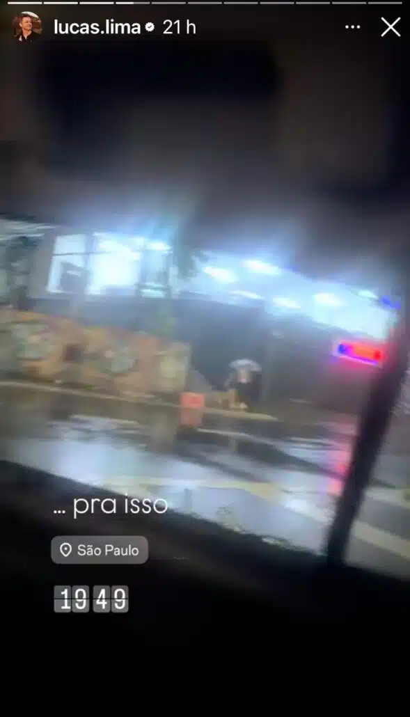 Lucas Lima revela susto em São Paulo