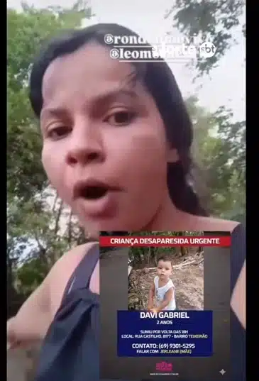 Mãe do menino Davi Gabriel procurava pelo filho