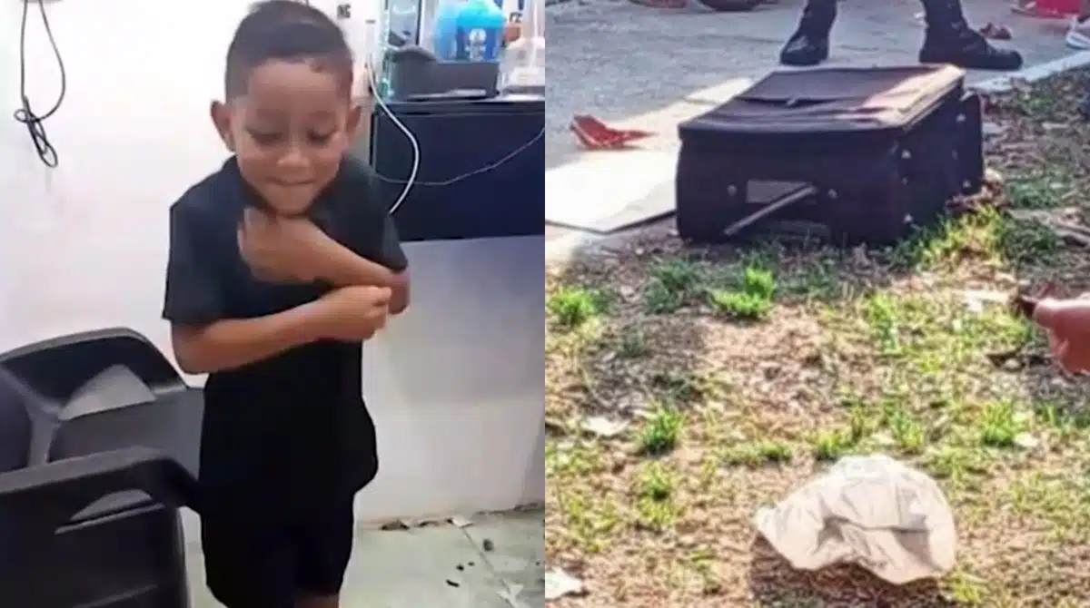 Revelado o que houve com este menino. / Reprodução Arquivo Pessoal