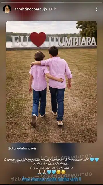 Mãe mostrou esta imagem dos filhos com o secretário e falou
