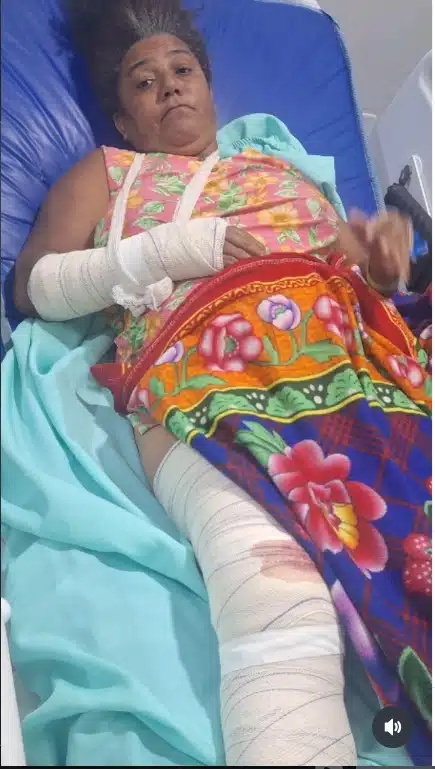 Avó das crianças desaparecidas após ter sido atropelada