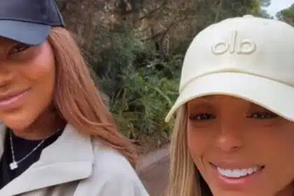 Lud e Brunna Gonçalves mostram a filha no país em que ela nasceu