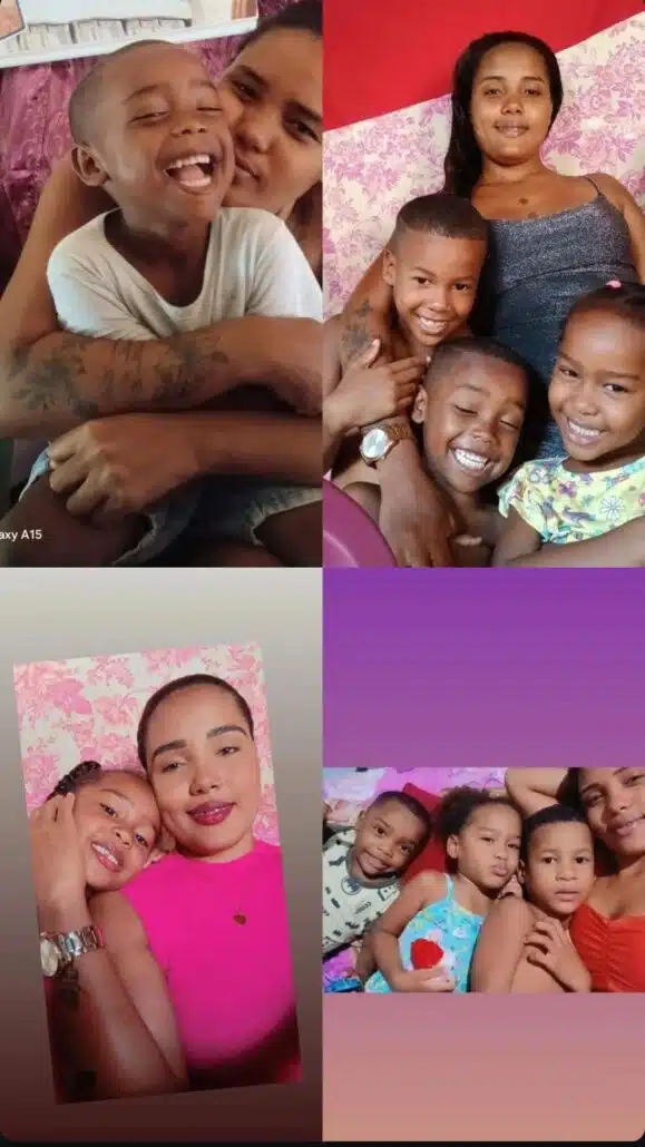 Mãe das crianças desaparecidas revelou estas fotos com elas e seu outro filho