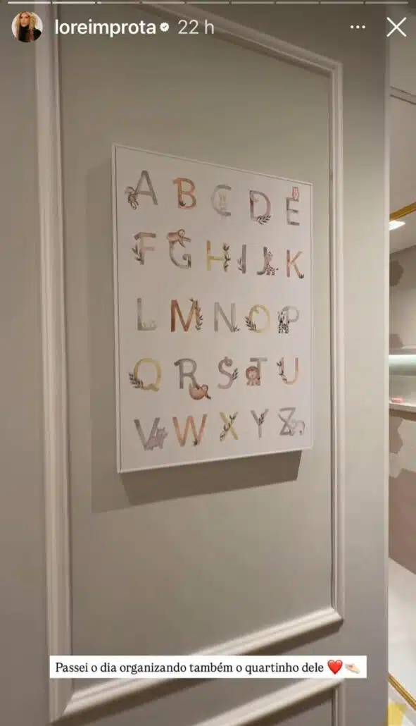 Lore mostra o quarto de seu caçula com Léo Santana