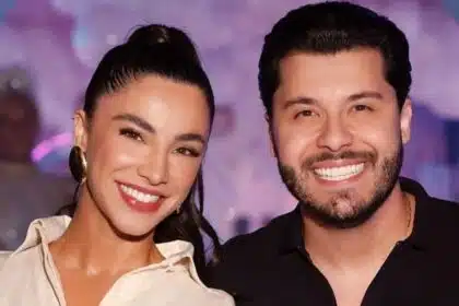 Gabriela, noiva de Murilo Huff, surge em Chá de Bebê