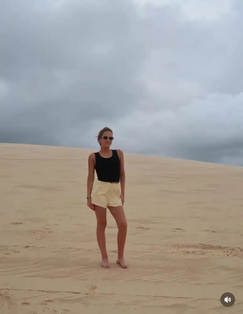 Rafaella Justus posa nos Lençóis Maranhenses