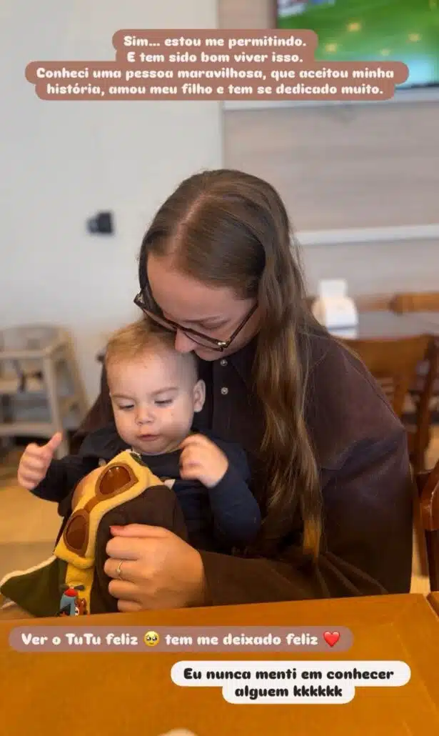 Viúvo de Isabel Veloso mostra seu bebê com suposta nova namorada