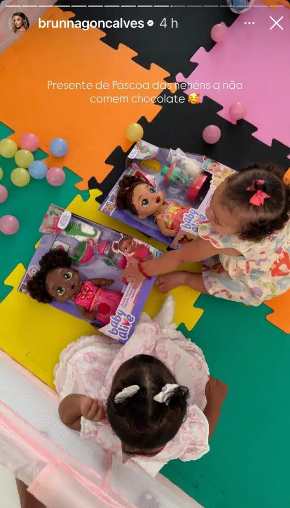 Brunna e Ludmilla deram um presente diferente para a bebê
