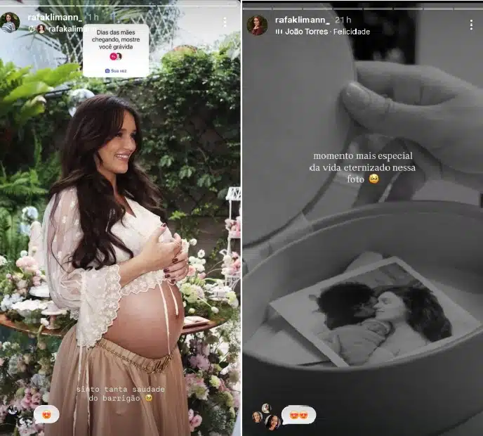 Rafa Kalimann mostra barrigão e faz homenagem a filha em ação de Dia das Mães