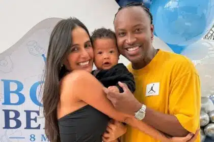 Carol Peixinho e Thiaguinho celebram os 8 meses do bebê